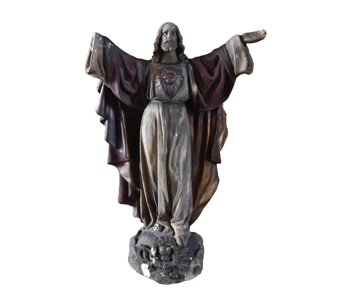 Statue Sacred Heart Jesus Christ | &rsquo;t Achterhuis Historic Building 
